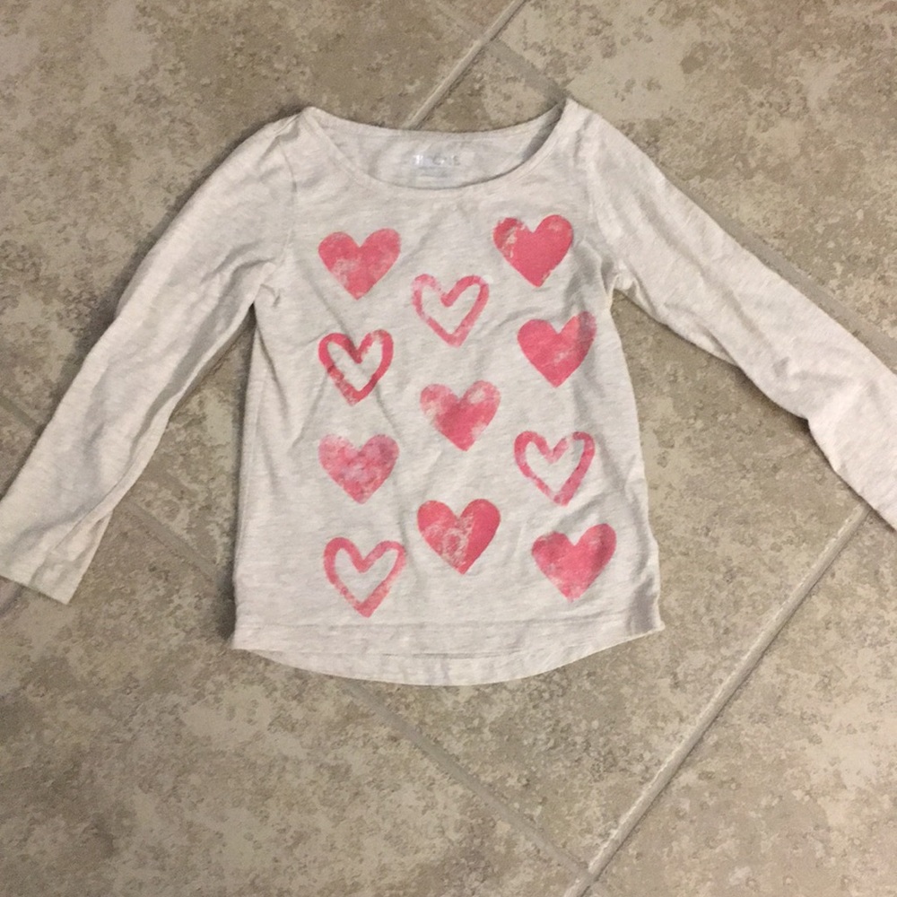 Little girls heart tee